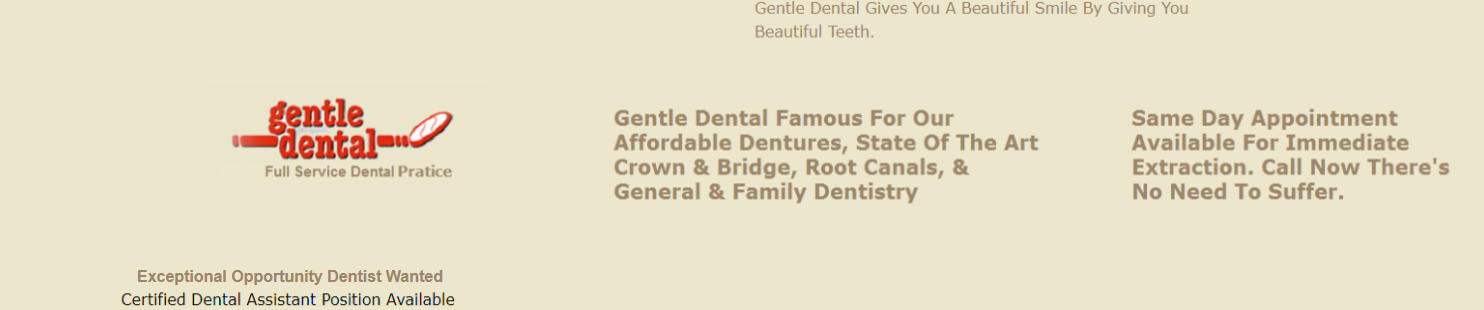 Gentle Dental Logo and History Of the company
